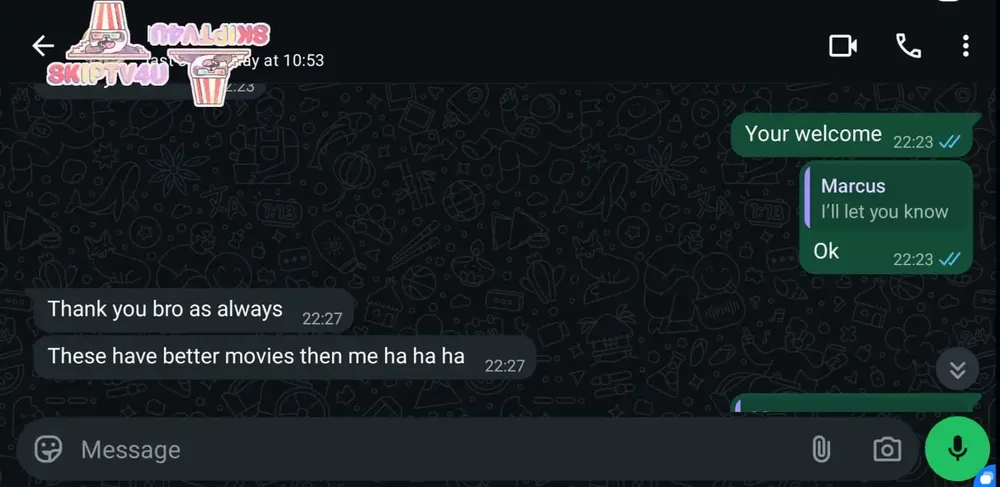 Customer review - 5 star IPTV rating